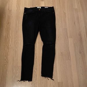 Frame cutout jeans